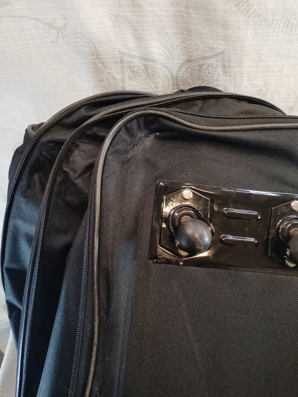Mcllin Black Travel Rolling Expandable Tote/Carry On Bag